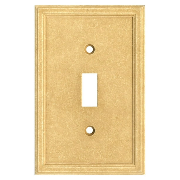 Somerset Collection Contemporary 1-Gang Oil-Rubbed Bronze Single Duplex Wall Plate 